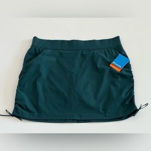 Columbia Omni-Shade Active Fit Teal Skort Jupe Womens XL Pockets Golf NWT